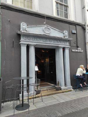 Entrance at The Bookshelf in Cork