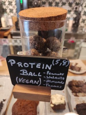 Vegan protein balls at The Bookshelf in Cork