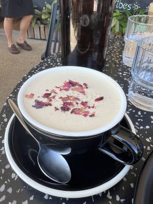 Sticky chai with soy milkk  at Icaro in Apollo Bay