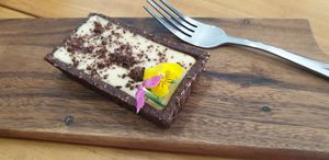 Cookies and cream slice at Icaro in Apollo Bay