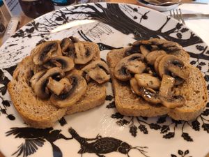 Vegan mushroom on toast at Hessle Kitchen  in Hessle