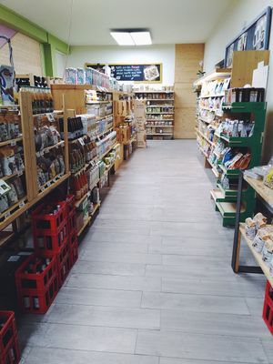 Dry goods and drinks at ViviBio in Giarre