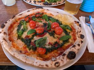 Vegan Mozzarella Pizza at Brewers Beer Bar - Magasinsgatan in Gothenburg