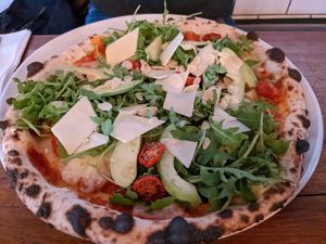 Vegan Nut Love Pizza at Brewers Beer Bar - Magasinsgatan in Gothenburg