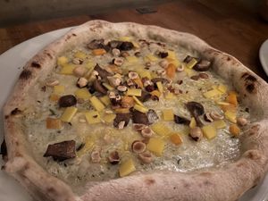 Vegan Butternut. Too much dough and a bit salty. Felt like thawed vegetables.  at Brewers Beer Bar - Magasinsgatan in Gothenburg