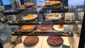 vegan cakes at Vitality Bay in North London