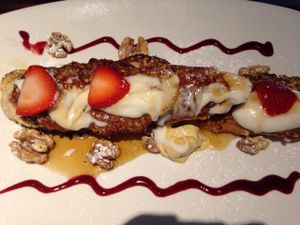 Strawberry French toast at Cafe Sunflower in Atlanta