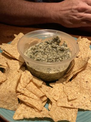 Spinach dip at Cafe Sunflower in Atlanta