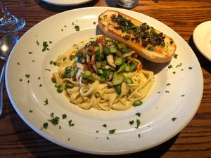 Fettuccine Alfredo (second favorite item) at Cafe Sunflower in Atlanta