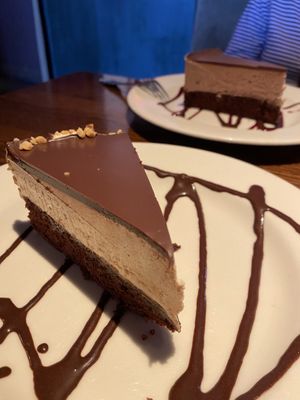 Peanut butter and raspberry chocolate cakes   at Cafe Sunflower in Atlanta