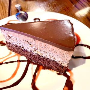 Vegan Raspberry Mousse Cake   at Cafe Sunflower in Atlanta