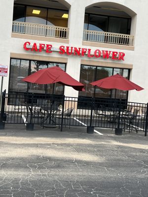 Outside  at Cafe Sunflower in Atlanta