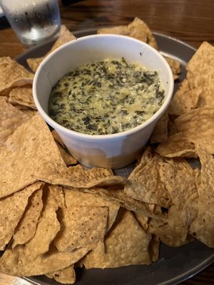 Spinach dip  at Cafe Sunflower in Atlanta