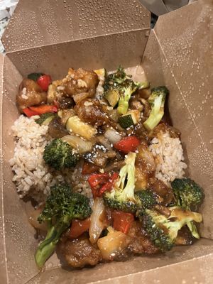 Sesame soy chicken  at Cafe Sunflower in Atlanta