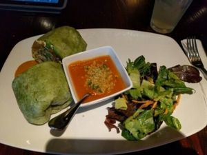 Quinoa avocado burrito at Cafe Sunflower in Atlanta