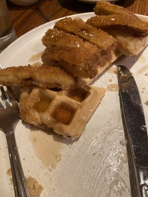 Chicken and waffles   at Cafe Sunflower in Atlanta