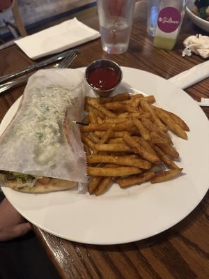 Gyro wrap  at Cafe Sunflower in Atlanta