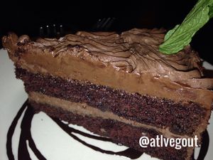 chocolate chocolate cake at Cafe Sunflower in Atlanta