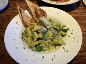 pesto pasta  at Cafe Sunflower in Atlanta