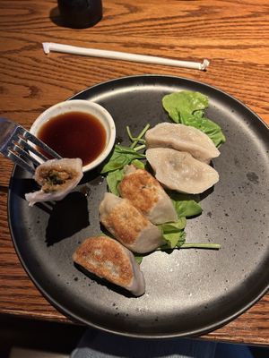 Dumplings  at Cafe Sunflower in Atlanta