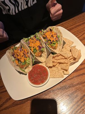 Shrimp tacos  at Cafe Sunflower in Atlanta