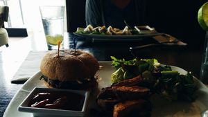 Portabella mushroom melt at Cafe Sunflower in Atlanta