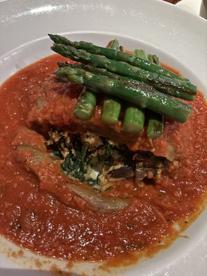 Orzo Eggplant Lasagna  at Cafe Sunflower in Atlanta