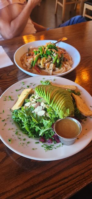 Nourishing bowl and pad thai at Cafe Sunflower in Atlanta