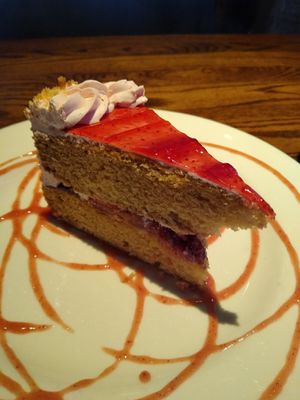 Strawberry shortcake at Cafe Sunflower in Atlanta
