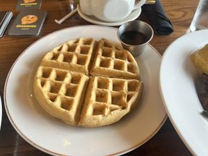 we also shared a waffle which was pretty good   at Cafe Sunflower in Atlanta