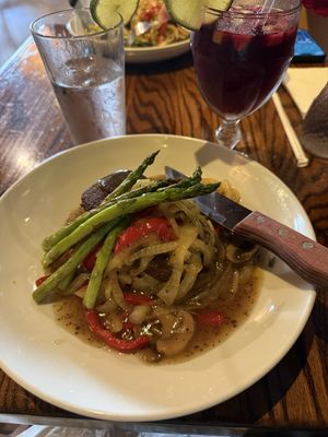 Steak special and house sangria   at Cafe Sunflower in Atlanta