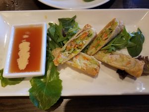 Spring rolls at Cafe Sunflower in Atlanta