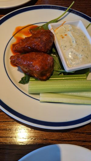 There were 3 lollipop buffalo wings at Cafe Sunflower in Atlanta