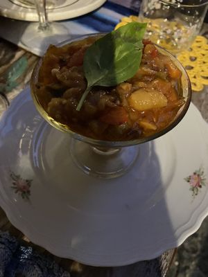 Caponata  at La Foglia in Siracusa