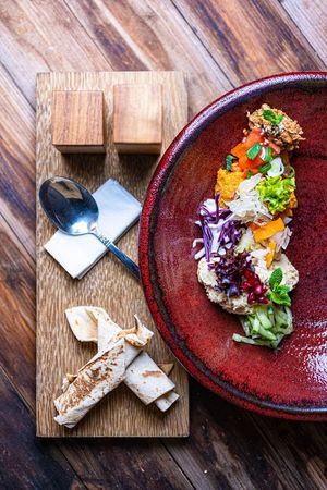 Hummusteller at Alex & Casi's Knast in Braunschweig