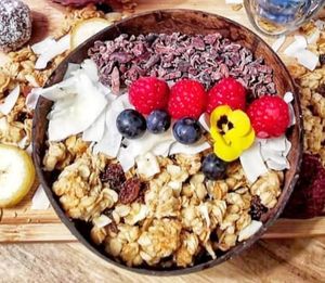 Choco Protein Bowl at Frutas Prohibidas in Madrid