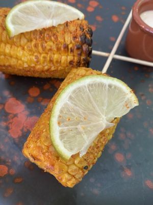 Corn (really spicy)  at Frutas Prohibidas in Madrid