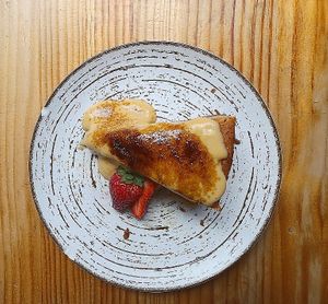 Cheese cake at Frutas Prohibidas in Madrid