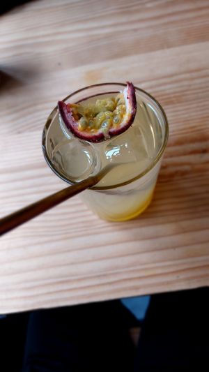 Limonada de fruta de la pasión at Frutas Prohibidas in Madrid