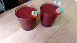 Smoothies at Frutas Prohibidas in Madrid