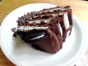 Tarta de oreo at Frutas Prohibidas in Madrid