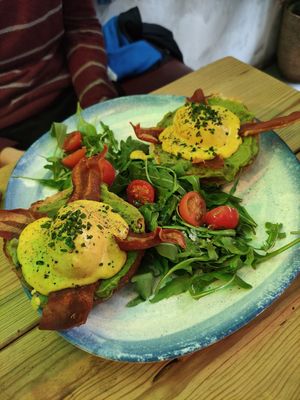 'eggs' Benedict at Frutas Prohibidas in Madrid