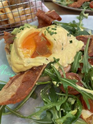 Benedictine eggs  at Frutas Prohibidas in Madrid