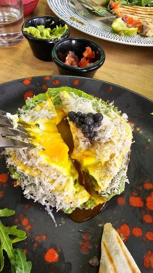 Eggs Benedict/Truffle at Frutas Prohibidas in Madrid