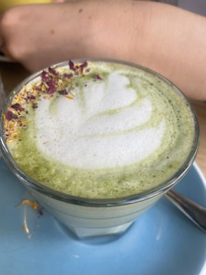 Matcha latte  at Frutas Prohibidas in Madrid
