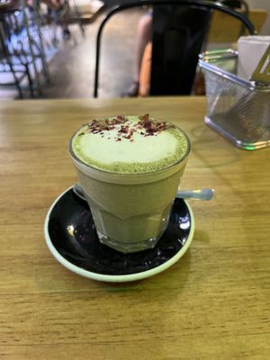 Matcha latte  at Frutas Prohibidas in Madrid