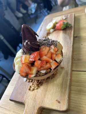 Açai bowl  at Frutas Prohibidas in Madrid