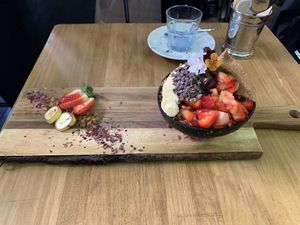 "Acai orgasmic” bowl  at Frutas Prohibidas in Madrid