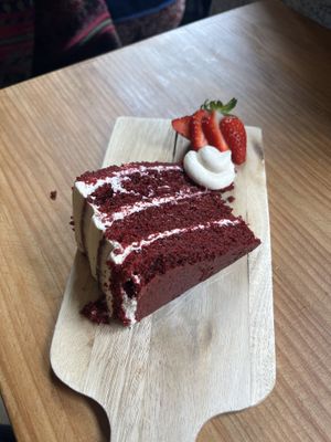 Red velvet cake  at Frutas Prohibidas in Madrid
