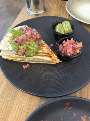Chorizo quesadilla   at Frutas Prohibidas in Madrid